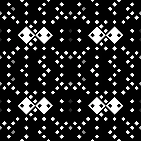 Monochrome Pixel Naadloos Patroon Geometrische Retro Design Retro Stijl Voor — Stockfoto