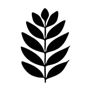 Folkart flower vector illustration . Botanical kids scandi garden botanical