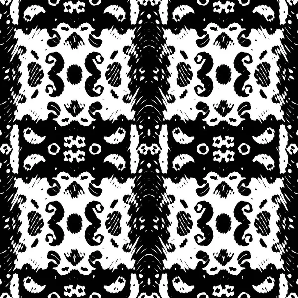 Современный Гео Волновой Рисунок Бесшовная Модная Плитка Черно Белого Цвета — стоковое фото