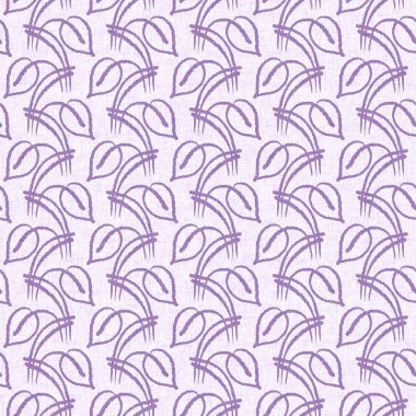 Cinsiyet olarak nötr mor botanik yaprak, dikişsiz raster arka plan. Basit, kaprisli, 2 tonlu bir model. Çocuk bezi duvar kâğıdı ya da her yerde skandal var.