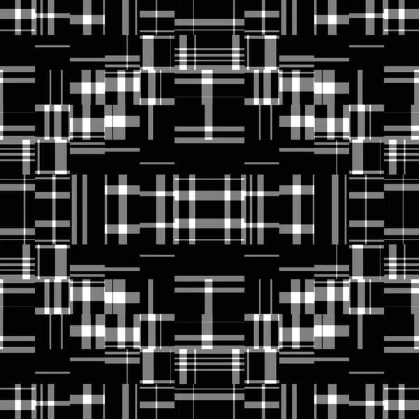 Czarno Biały Nowoczesny Wzór Liniowy Płynny Monochromatyczny Wzór Tkaniny Łamanej — Zdjęcie stockowe