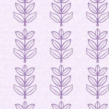 Cinsiyet olarak nötr mor botanik yaprak, dikişsiz raster arka plan. Basit, kaprisli, 2 tonlu bir model. Çocuk bezi duvar kâğıdı ya da her yerde skandal var.