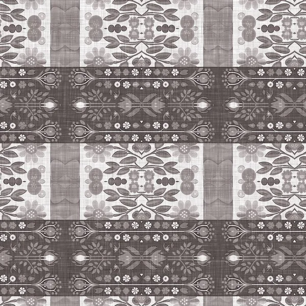 French Style Grey Intricate Damask Seamless Pattern Tone Country Cottage — Φωτογραφία Αρχείου