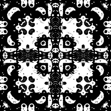 Modern jeo dalga deseni. Kusursuz moda tasarımı siyah beyaz fayanslar