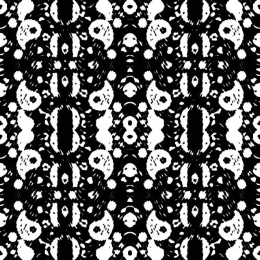 Modern jeo dalga deseni. Kusursuz moda tasarımı siyah beyaz fayanslar