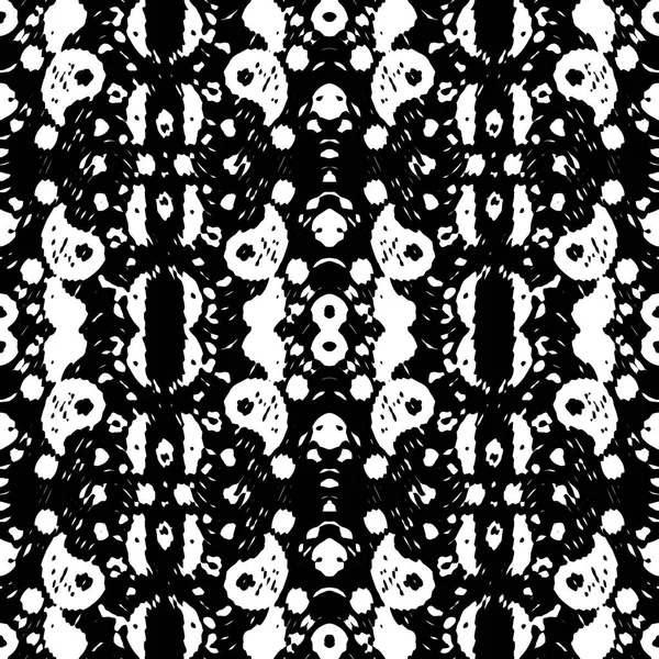 Modern Geo Wave Pattern Seamless Fashion Design Tile Black White — Stock Photo, Image