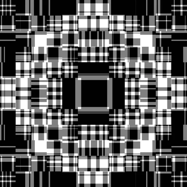 Черно Белый Современный Линейный Узор Бесшовный Монохромный Сломанный Текстильный Дизайн — стоковое фото