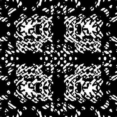 Modern geometrik dalgalı desen. Kusursuz moda tasarımı siyah beyaz fayanslar