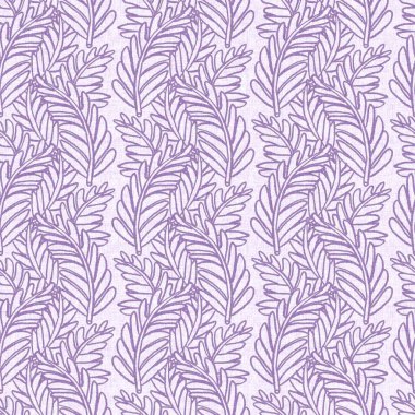 Cinsiyet olarak nötr mor botanik yaprak, dikişsiz raster arka plan. Basit, kaprisli, 2 tonlu bir model. Çocuk bezi duvar kâğıdı ya da her yerde skandal var.