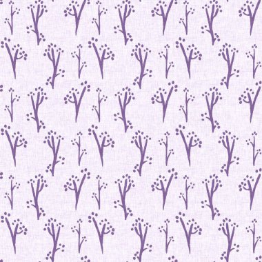 Cinsiyet olarak nötr mor botanik yaprak, dikişsiz raster arka plan. Basit, kaprisli, 2 tonlu bir model. Çocuk bezi duvar kâğıdı ya da her yerde skandal var.