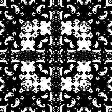 Modern jeo dalga deseni. Kusursuz moda tasarımı siyah beyaz fayanslar