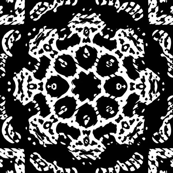 Modern Geometrik Dalgalı Desen Kusursuz Moda Tasarımı Siyah Beyaz Fayanslar — Stok fotoğraf