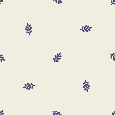 Garip yaprak filizi lino motif vektör desenini kesti. Skandi arkaplanı için kaprisli yaprak tasarımının kusursuz dekorasyonu