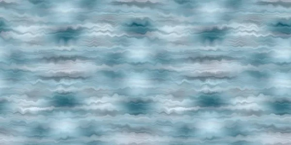 Moderní Kravata Barvivo Modrá Vyprané Okraje Námořním Stylu Stuha Vzor — Stock fotografie