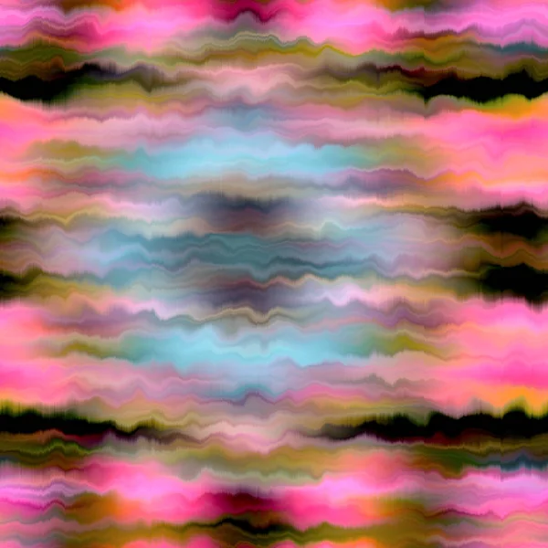 Vibrant Tie Dye Wash Seamless Pattern Blurry Fashion Effect Summer — Stock Photo, Image