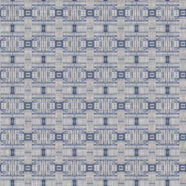 Traditional grey mosaic seamless pattern print. Fabric effect mexican patchwork damask grid Square shape symmetrical background textile . Creative colorful graphic design