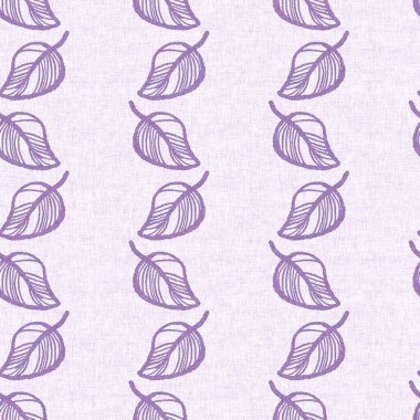 Cinsiyet olarak nötr mor botanik yaprak, dikişsiz raster arka plan. Basit, kaprisli, 2 tonlu bir model. Çocuk bezi duvar kâğıdı ya da her yerde skandal var.