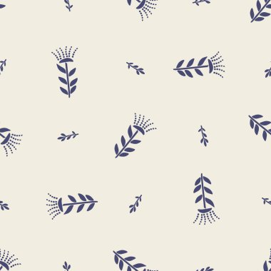 Garip çiçekli lino motif vektör desenini kesti. Modern arkaplan için kaprisli yaprak tasarımının kusursuz dekorasyonu.