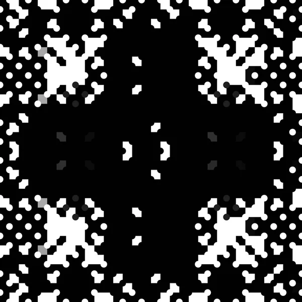 Неравномерный Пиксельный Бесшовный Рисунок Геометрический Ретро Дизайн Стиле Монохромного Ретро — стоковое фото