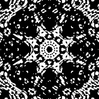 Modern geometrik dalgalı desen. Kusursuz moda tasarımı siyah beyaz fayanslar