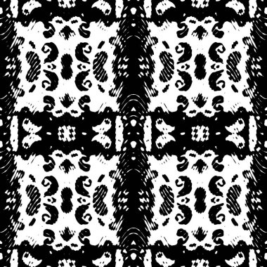 Modern jeo dalga deseni. Kusursuz moda tasarımı siyah beyaz fayanslar