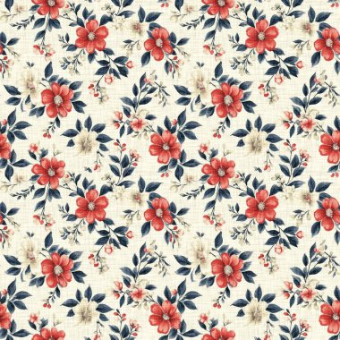 Geleneksel kırmızı, beyaz ve mavi renklerde, pürüzsüz bir Amerikan deseni. Modern ve eğlenceli, harika kır evi dekorasyonu, halk sanatı modası, tekstil ve 4 Temmuz arkaplan defteri.