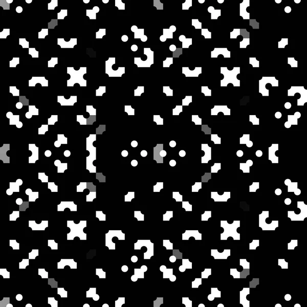 Неправильний Безшовний Візерунок Пікселя Геометричний Ретро Дизайн Монохромному Ретро Стилі — стокове фото
