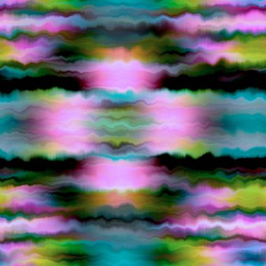 Canlı kravat boyası, pürüzsüz yıkama deseni. Bulanık moda efekti, yaz hippi arka planı, uzay boyalı çizgiler.