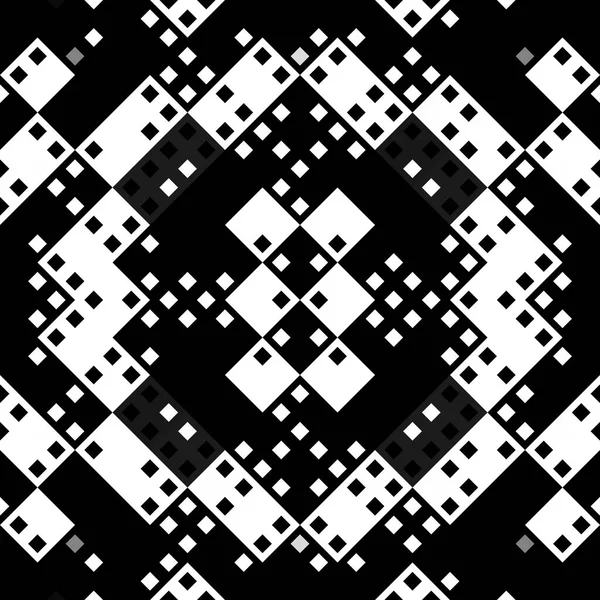 Μονοχρωμία Pixel Αδιάλειπτη Μοτίβο Γεωμετρική Ρετρό Σχεδίαση Ρετρό Στυλ Για — Φωτογραφία Αρχείου