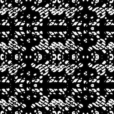 Modern geometrik dalgalı desen. Kusursuz moda tasarımı siyah beyaz fayanslar