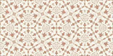 Şeftali pembesi Cottagecore rahat tartan sınırı. Konforlu yıkama efekti için Cottagecore rustic marl tasarımı