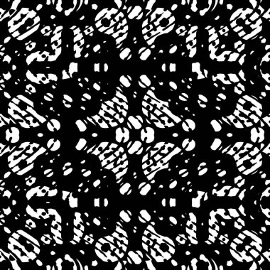 Modern geometrik dalgalı desen. Kusursuz moda tasarımı siyah beyaz fayanslar