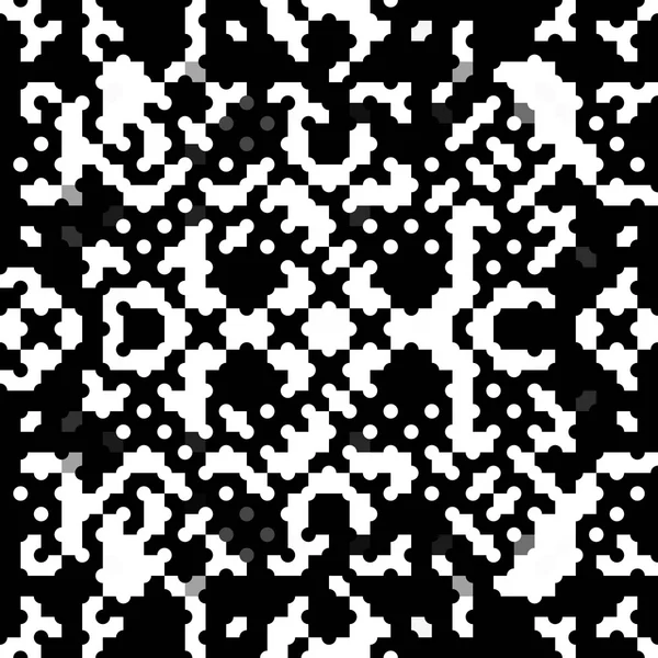 Onregelmatige Pixel Naadloos Patroon Geometrische Retro Design Monochrome Retro Stijl — Stockfoto