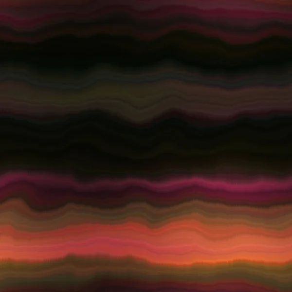 活泼的领带 洗涤剂 条纹波无缝图案 水泡效果夏季嬉皮士背景与空间染色波浪形条纹打印 — 图库照片