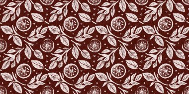 Kestane kırmızısı ülke çiçekli keten desenli, dikişsiz sınır. Fransız kır evi iç pamuk baskısı çiçek kumaşı washi bandı