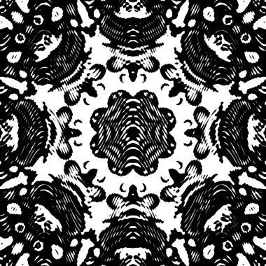 Modern jeo dalga deseni. Kusursuz moda tasarımı siyah beyaz fayanslar