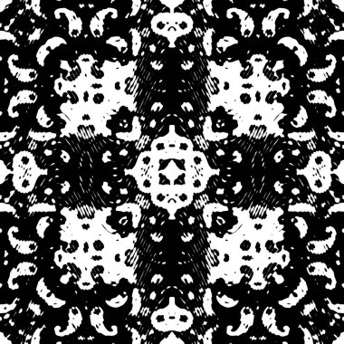 Modern jeo dalga deseni. Kusursuz moda tasarımı siyah beyaz fayanslar