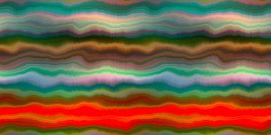 Canlı kravat boyası yıkama şeritli, dalgalı, pürüzsüz kenar. Bulanık moda efekti, yaz hippi washi kaseti, uzay boyalı dalgalı çizgiler..