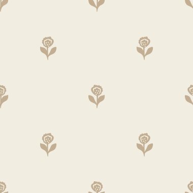 Garip çiçekli lino motif vektör desenini kesti. Skandi arkaplanı için kaprisli yaprak tasarımının kusursuz dekorasyonu