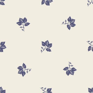 Erkeksi blok filiz kök vektör deseni. Köy fayansları için kusursuz bitkisel bitkiler. 