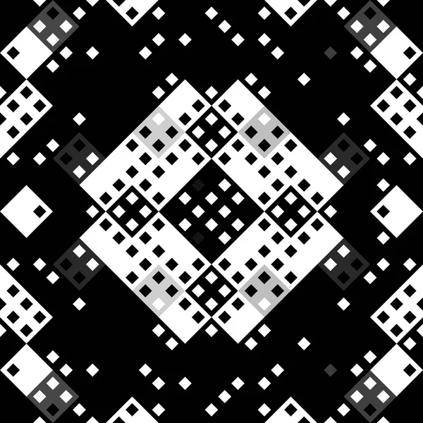 Монохромный Пижонский Узор Геометрический Ретро Дизайн Стиле Ретро Цифрового Фона — стоковое фото