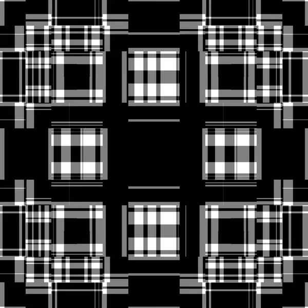 Μαύρο Και Άσπρο Μοντέρνο Γραμμικό Μοτίβο Απρόσκοπτη Μονόχρωμη Σπασμένη Υφαντική — Φωτογραφία Αρχείου