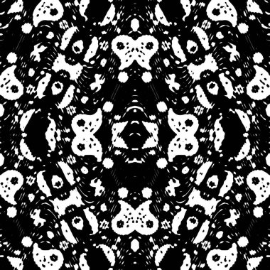 Modern jeo dalga deseni. Kusursuz moda tasarımı siyah beyaz fayanslar