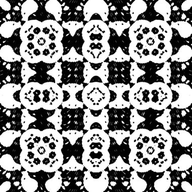 Modern jeo dalga deseni. Kusursuz moda tasarımı siyah beyaz fayanslar