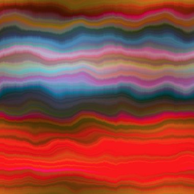 Canlı kravat boyası, yıkama şeridi, kusursuz dalga deseni. Bulanık moda efekti, yaz hippi arka planı, uzay boyalı dalgalı çizgiler.