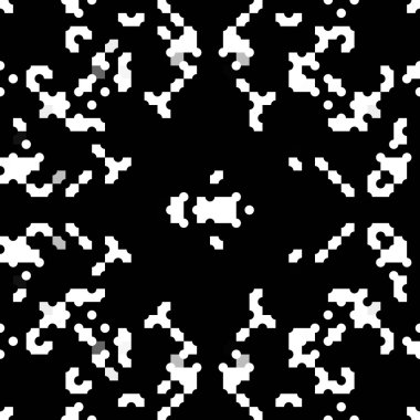 Düzensiz piksel pürüzsüz desen. Dijital arkaplan için tek renkli geçmişe dönük geometrik tasarım