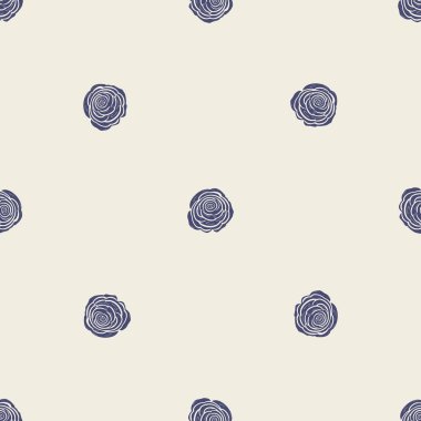 Garip çiçekli lino motif vektör desenini kesti. Modern arkaplan için kaprisli yaprak tasarımının kusursuz dekorasyonu.