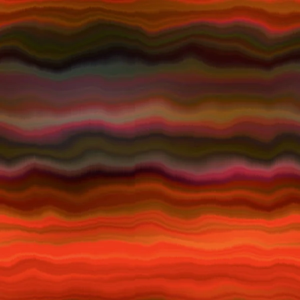 活泼的领带 洗涤剂 条纹波无缝图案 水泡效果夏季嬉皮士背景与空间染色波浪形条纹打印 — 图库照片