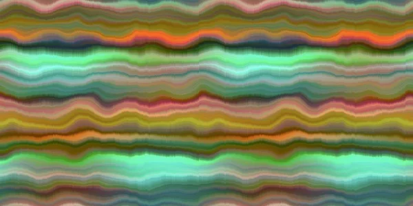 Corante Gravata Vibrante Lavar Faixa Onda Borda Sem Costura Blurry — Fotografia de Stock