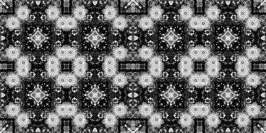 Karmaşık siyah beyaz dantelli halk çiçeği sınırı zarif bir kadınsı tarzla. Tekrarlanabilir dantelli tek renkli eşarp desenli washi bandı